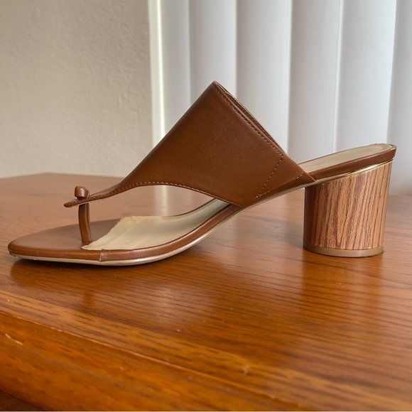 Marc New York Hazel Round Block Heel Sandal Brown Size 9.5 - Picture 3 of 16